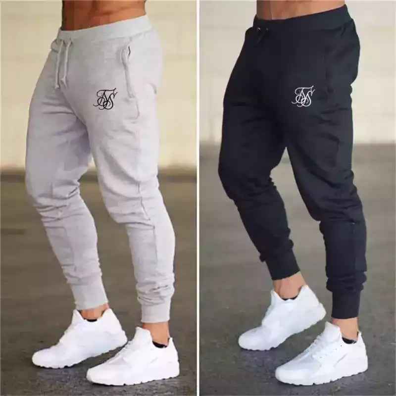 Pantalon cargo décontracté noir pour hommes, idéal pour le sport et le quotidien.
