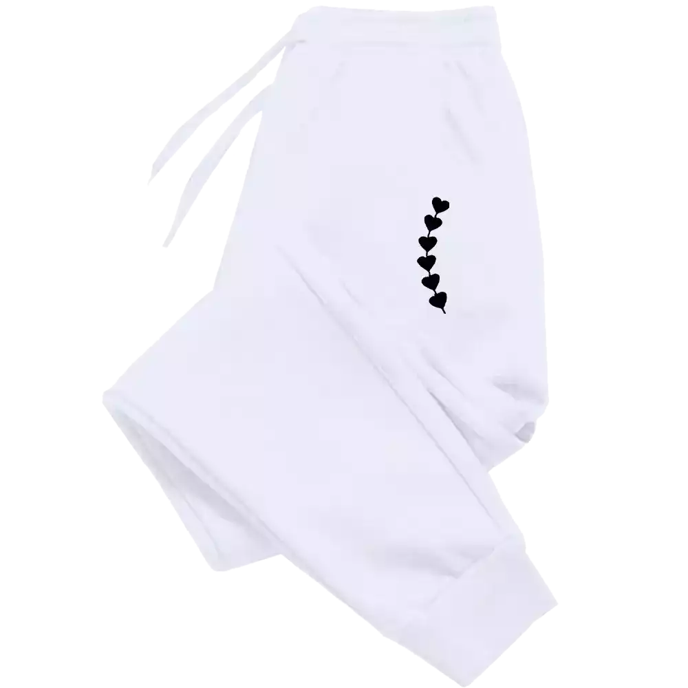 Jogging femme avec taille élastique et cordon de serrage