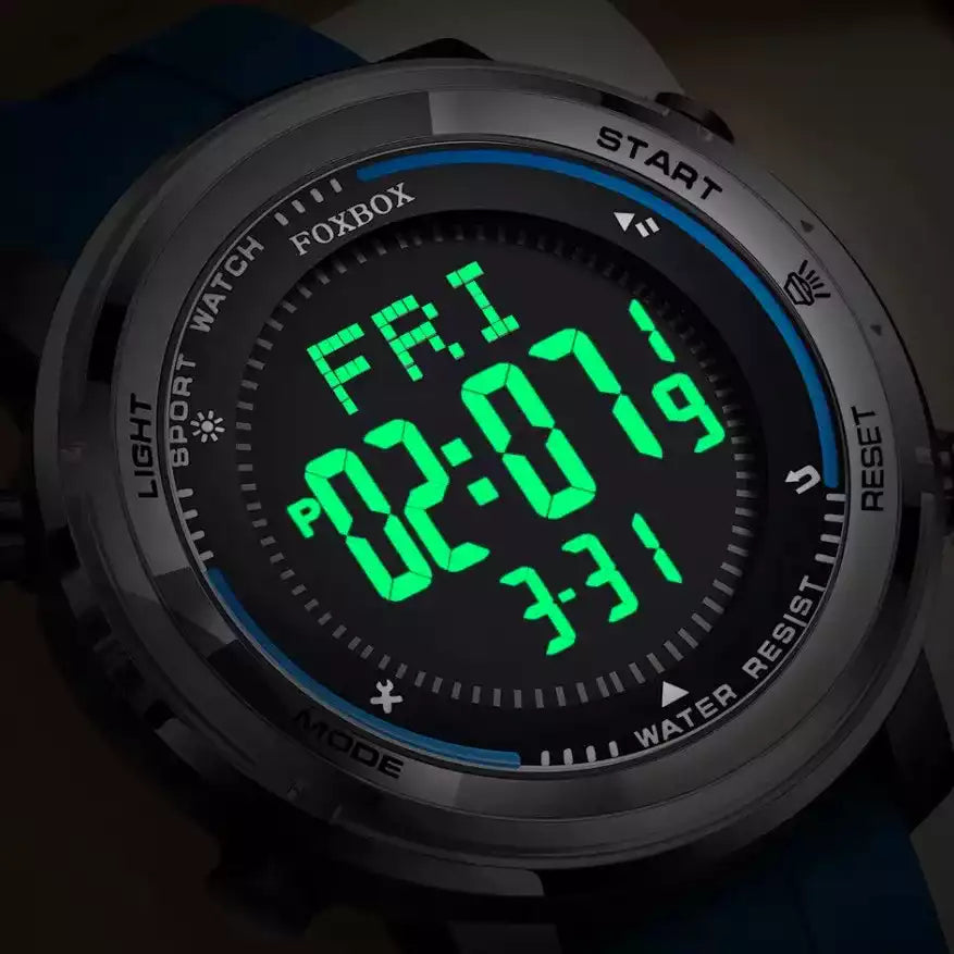 FOXBOX Sport Étanche 09519RE02 – La Montre Ultime pour Aventuriers et Performeurs