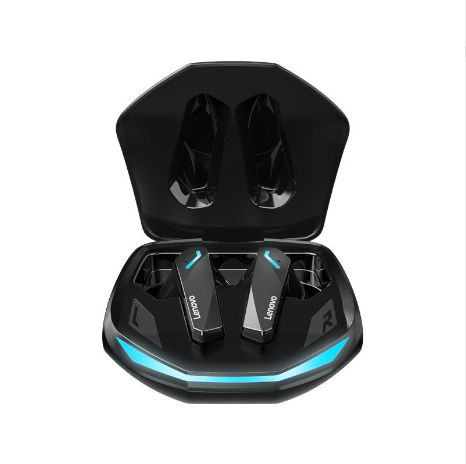 Écouteurs Sans-Fil Lenovo ThinkPlus GM2 Pro — Bluetooth 5.3, Faible Latence jeu, Étui USB-C 350mAh, Autonomie 30h, Réduction Passive de Bruit — Noir / Blanc