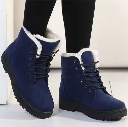 Bottes d’Hiver avec Fourrure Douce et Design Élégant pour Femme