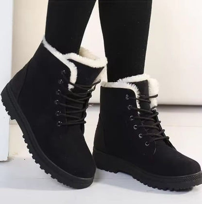 Bottes d’Hiver avec Fourrure Douce et Design Élégant pour Femme