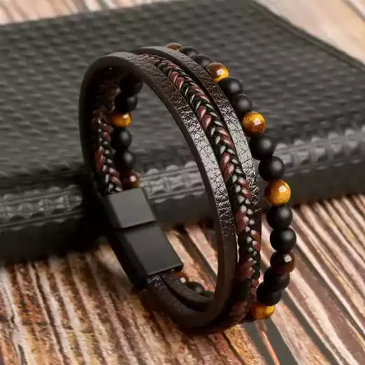 Bracelet en pierres protectrices – Force et équilibre