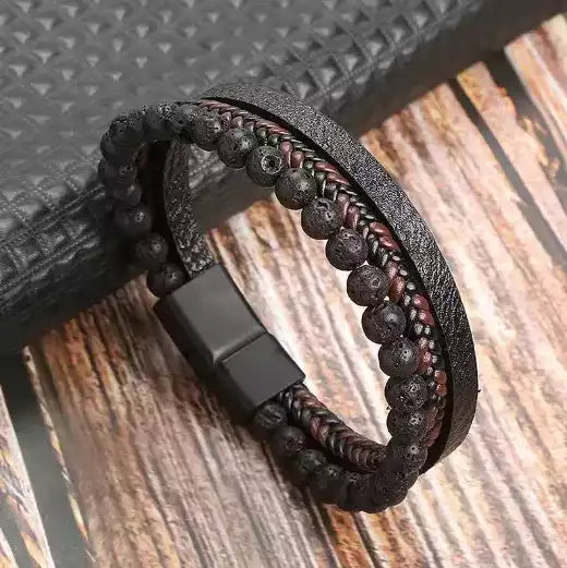 Bracelet multicouche homme – Un bijou luxueux et raffiné