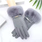 Gants en daim velours gris sépia, inspiration vintage