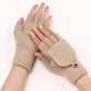 Gants en laine beige sans doigts, chauds et stylés pour l’hiver