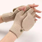 Gants pour femme en laine naturelle, style cosy et élégant