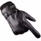 Gants d’Hiver Classiques en Cuir PU Noir pour Hommes – Élégance et Chaleur