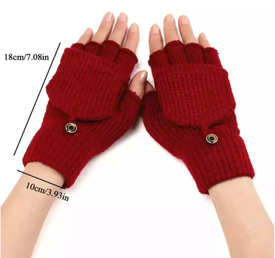 Gants d'hiver en laine douce, compatibles avec les écrans tactiles