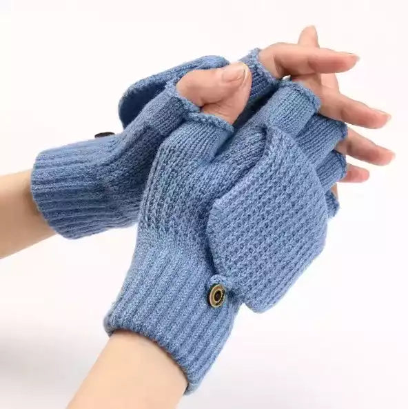 Gants féminins en laine, chauds et doux pour les mains sensibles