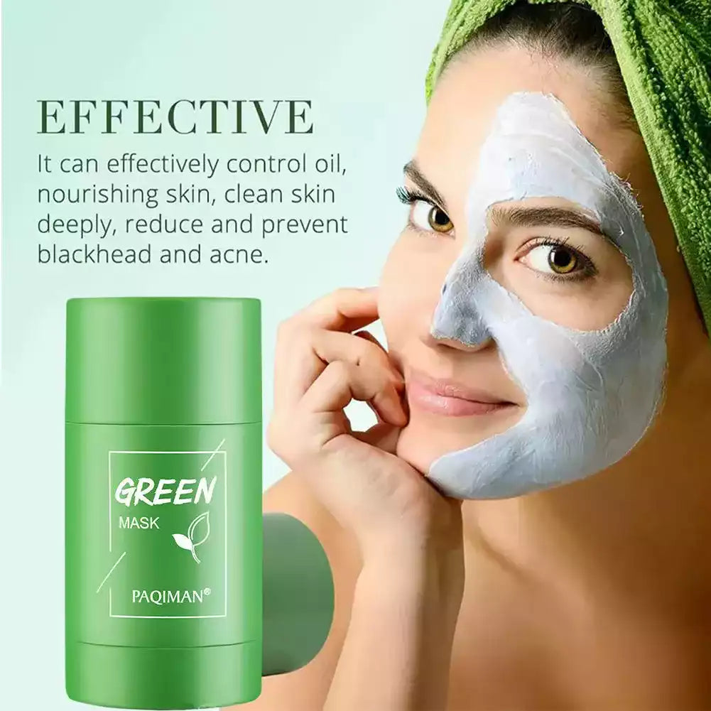 Masque au thé vert purifiant pour nettoyer la peau en profondeur.