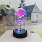 Matériaux de qualité de la Rose Éternelle LED sous Cloche