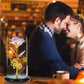 Emballage élégant de la Rose Éternelle LED sous Cloche