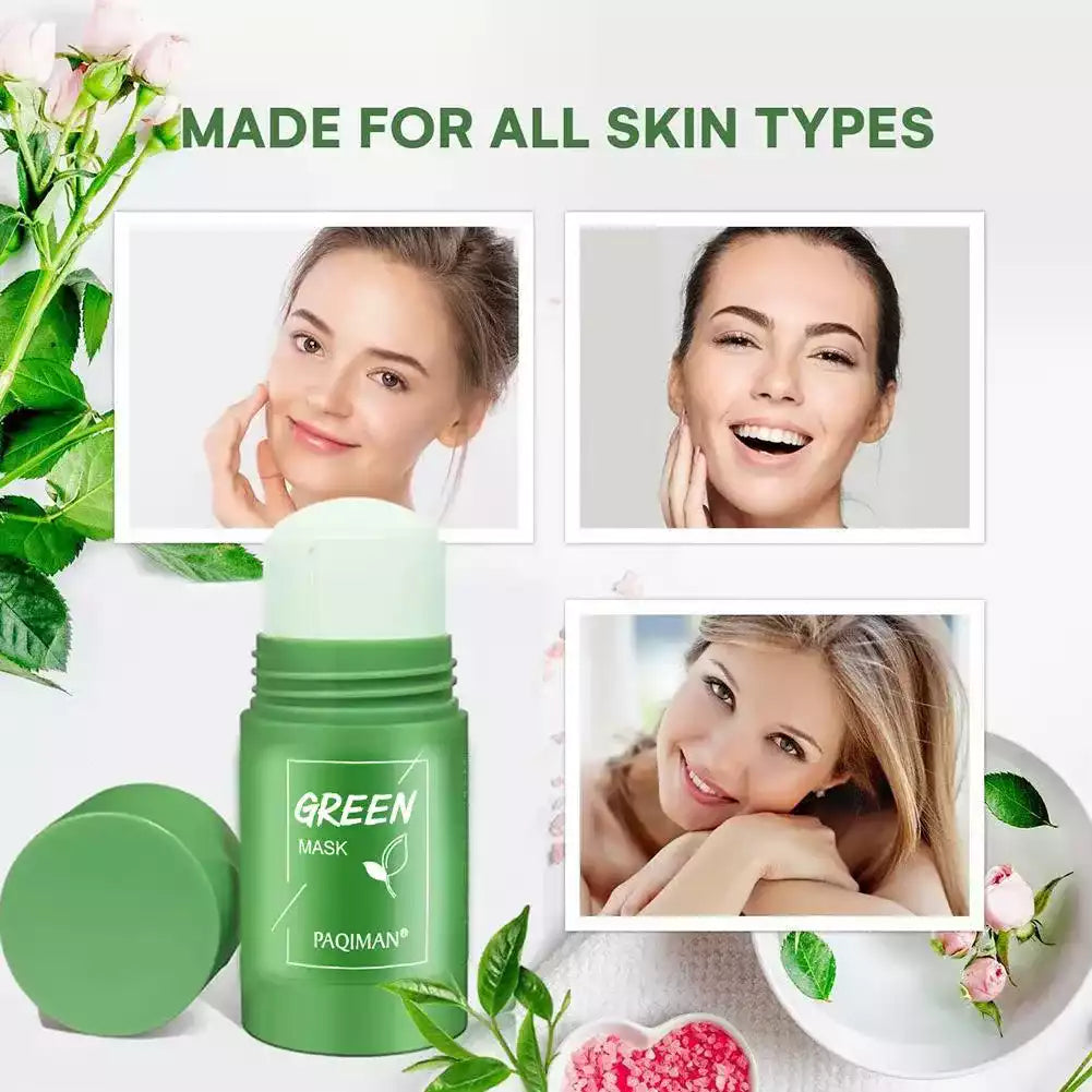 Soin du visage naturel au thé vert pour resserrer les pores.