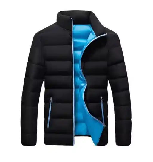 Veste d’hiver pour homme en bleu marine