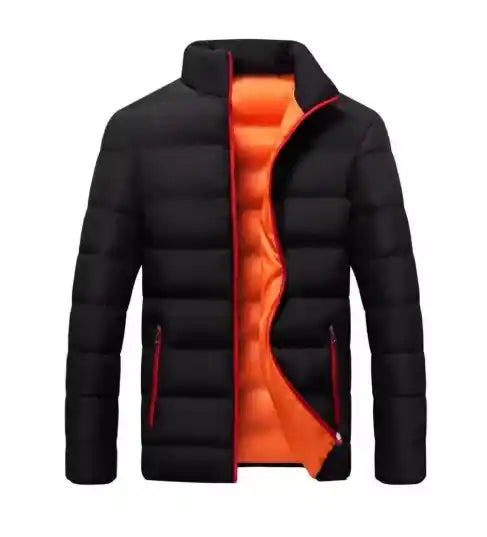 Veste rembourrée d’hiver pour homme couleur orange